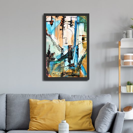 オリジナルア絵を描クリル包まれたズオンキャンバス キャンバスプリント