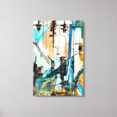 オリジナルア絵を描クリル包まれたズオンキャンバス キャンバスプリント (正面)