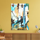 オリジナルア絵を描クリル包まれたズオンキャンバス キャンバスプリント (インサイチュ (リビング))