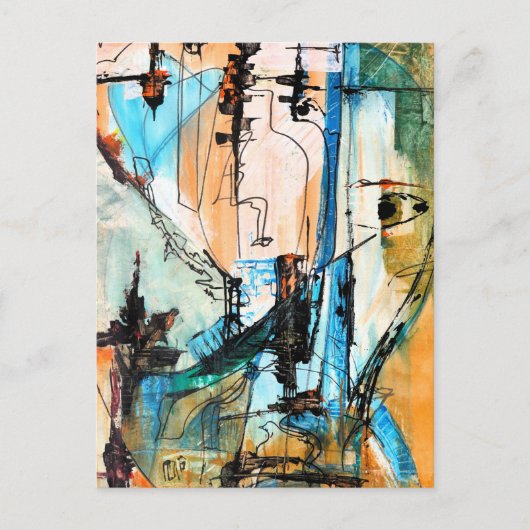 オリジナルア絵を描クリル基 ポストカード (正面)