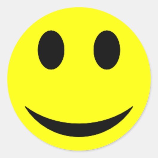 オリジナルイエロー顔 ラウンドシール (正面)