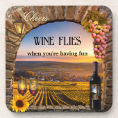 オリジナルイタリアンアートワインコースター コースター (正面)