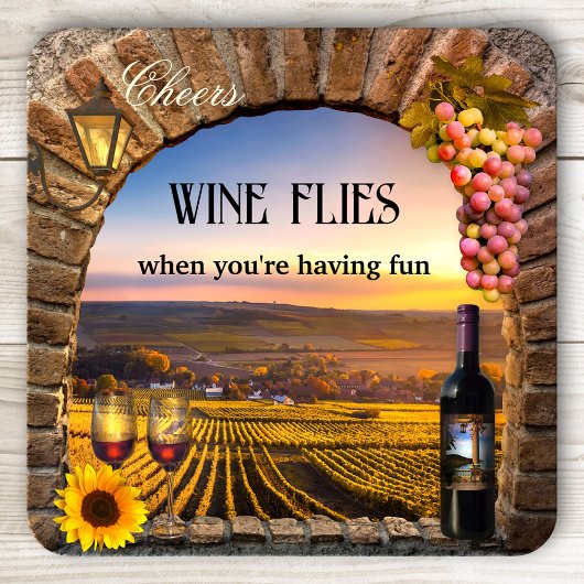 オリジナルイタリアンアートワインコースター コースター