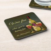 オリジナルイタリアンアートワインコースター コースター (左側)