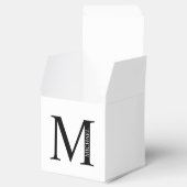 オリジナルイニシャルと名前のギフトボックス フェイバーボックス (オープン)