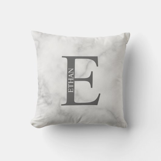 オリジナルイニシャルと名前のクッションカバー クッション (正面)