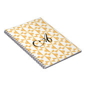 オリジナルイニシャルパンプキンピンヘア ノートブック (右側)