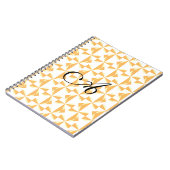 オリジナルイニシャルパンプキンピンヘア ノートブック (左側)