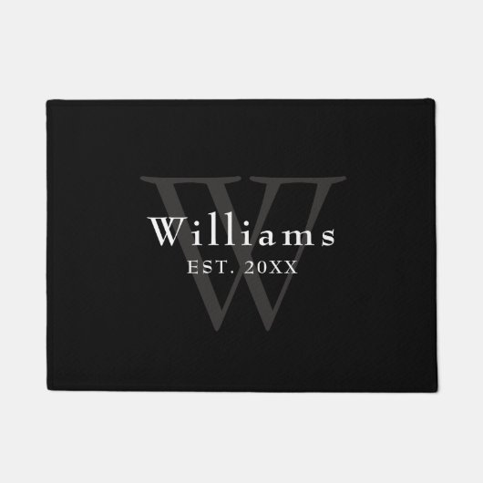 オリジナルイニシャルモノグラム ドアマット (正面)