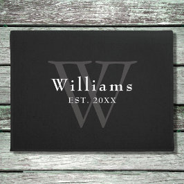 オリジナルイニシャルモノグラム ドアマット