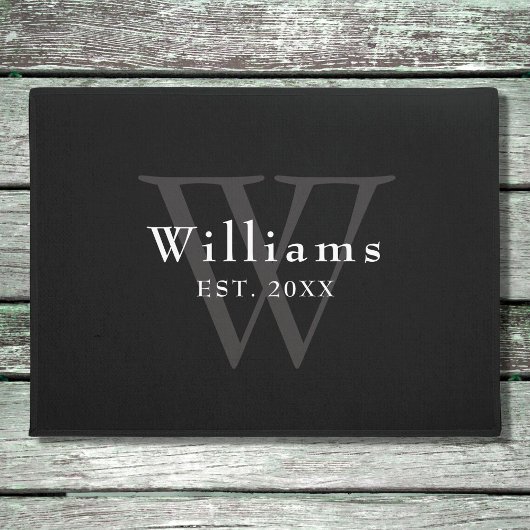 オリジナルイニシャルモノグラム ドアマット