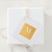 オリジナルイニシャル おしゃれな箔押しギフトタグ フェイバータグ (箱)