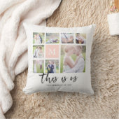 オリジナルイニシャル この素敵な写真たち コラージュ クッション (ブランケット)