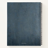 オリジナルイニシャル ミニマリスト グランジ ノートブック (裏面)