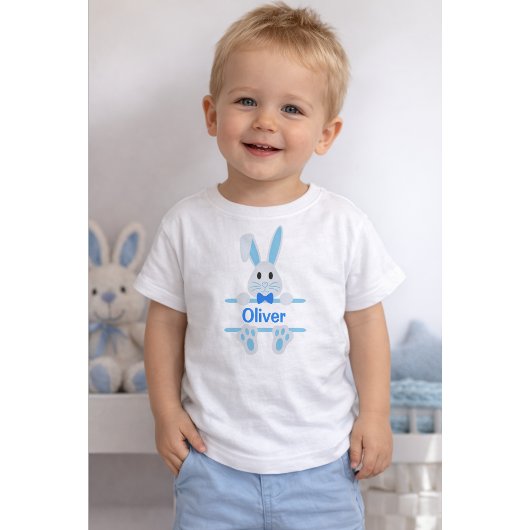 オリジナルイースターバニーTシャツ - 名前入り トドラーTシャツ