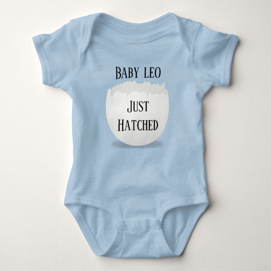 オリジナルイースターベビー服  卵から生まれたての赤ちゃん ベビーボディスーツ (正面)