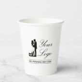オリジナルウェディングカスタムアイデア あなただけのデザインを 紙コップ (正面)