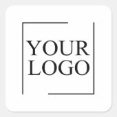オリジナルウェディングカスタムアイデア ロゴを追加 スクエアシール (正面)