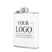 オリジナルウェディングカスタムアイデア ロゴを追加 フラスク (左)