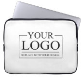 オリジナルウェディングカスタムアイデア ロゴを追加 ラップトップスリーブ (正面)