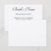 オリジナルウェディング招待状セット 招待状 (正面/裏面)