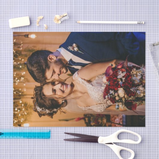 オリジナルウェディング あなただけの写真を追加 薄葉紙 (クラフト)