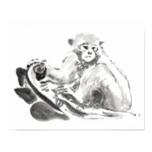 オリジナルウォッ絵画シュのサル年〔占星術の〕十二宮図ポスター