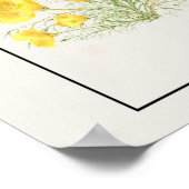 オリジナルウォーターカラーカリフォルニアウイルオス&メス ポスター (角)