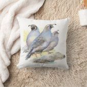 オリジナルウォーターカラーカリフォルニアウズルバード クッション (ブランケット)