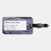 オリジナルウォーターカラークロウレイヴン絵画ズ ラゲッジタグ (裏面横)