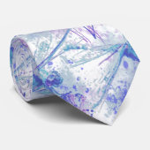 オリジナルウォーターカラートンフライでブルーマウヴ自然 ネクタイ (ロール)