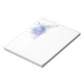オリジナルウォーターカラートンフライでブルーマウヴ自然 ノートパッド (回転)