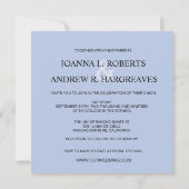 オリジナルウォーターカラーピーコックペアウエディング招待 招待状 (裏面)