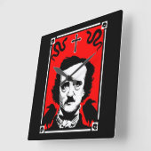 オリジナルエドガーアラン スクエア壁時計 (傾斜)