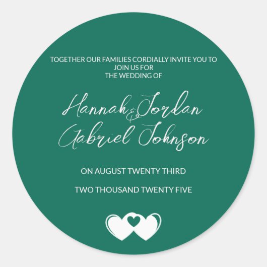 オリジナルエメラルドグリーンステッカーを作成する ラウンドシール (正面)