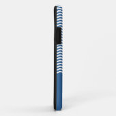 オリジナルエレガントネイビーストライプの航海のいかり Case-Mate iPhoneケース (裏面/右)