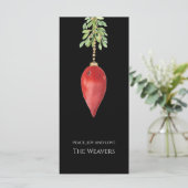 オリジナルエレガント水彩赤い緑のクリスマス (スタンド正面)