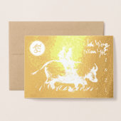 オリジナルオックス絵を描チルドレン2021月ラグジュアリーGC 箔カード (封筒付き正面)