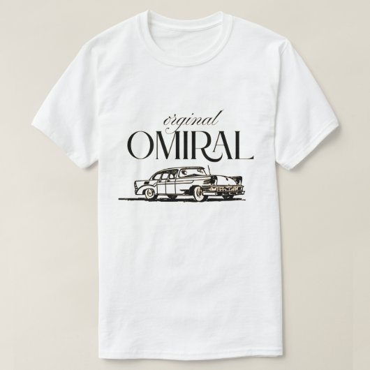 オリジナルオミラルクラシックヴィンテージデザイン Tシャツ (デザイン正面)