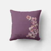 オリジナルオーキッドアロハ装飾用クッション16インチx 16インチ クッション (裏面)