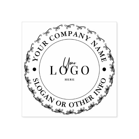 オリジナルカスタムビジネスロゴゴム印を作成 ラバースタンプ (インプリント)