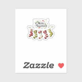 オリジナルカットのビニールステッカー クリスマス シール