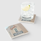 オリジナルカニハウスチャールストンSC.コースター ストーンコースター (横)