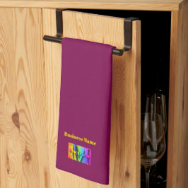 オリジナルカフェ コーヒーショップ プラムをパーソナライズ   キッチンタオル