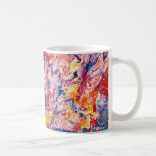 オリジナルカラフル抽象芸術絵画のアートコーヒーマグ コーヒーマグカップ