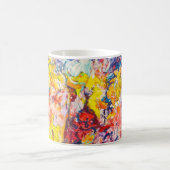 オリジナルカラフル抽象芸術絵画のアートコーヒーマグ コーヒーマグカップ (中央)