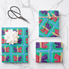 オリジナルカラフル蝶 |フィルタ | ラッピングペーパーシート