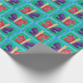 オリジナルカラフル蝶 |フィルタ |基本 | ラッピングペーパー (角)