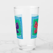 オリジナルカラフル蝶 |中央 | タンブラーグラス (左)