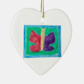 オリジナルカラフル・バタフライ・ヤング・アーティスト | セラミックオーナメント (右)